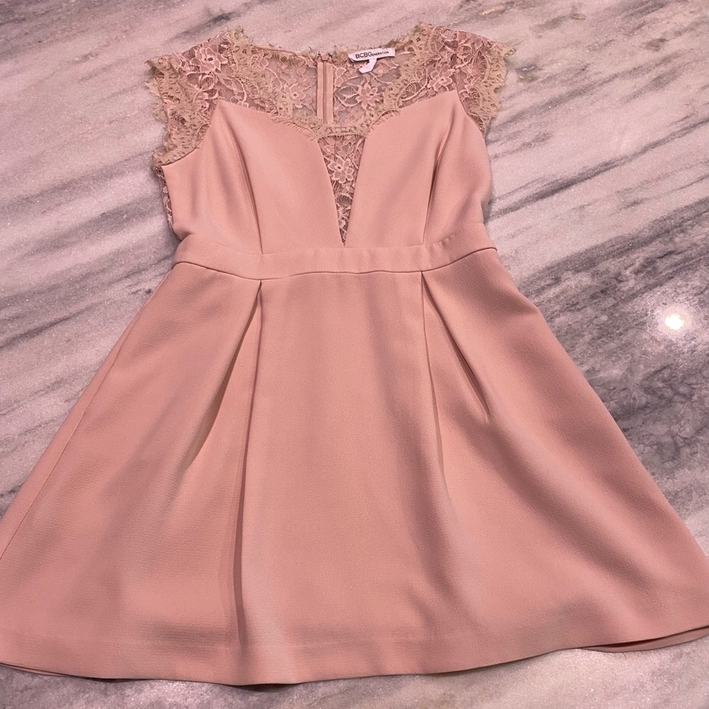 BCBGenerations Lace Inset Dress - Size: 10